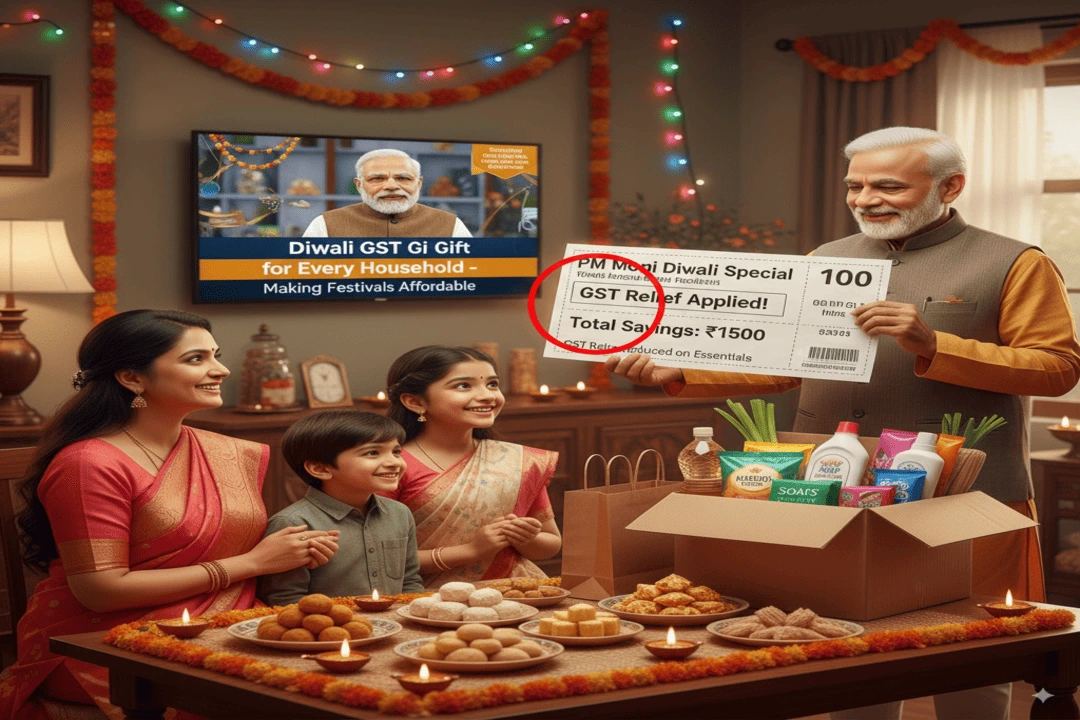 PM Modi’s Diwali Special GST Gift for Every Household