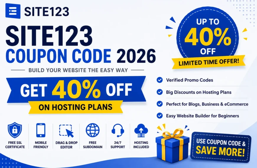 SITE123 Coupon Code Get 40% Off